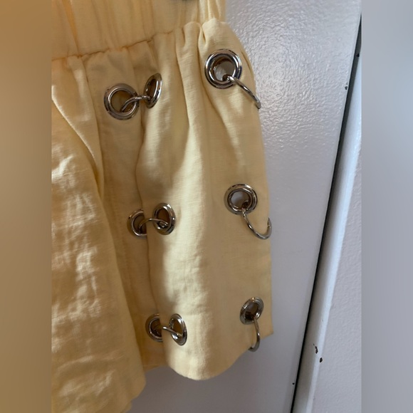 MILLAU SIDE LOOP GROMMET LINEN SHORT - Picture 4 of 6